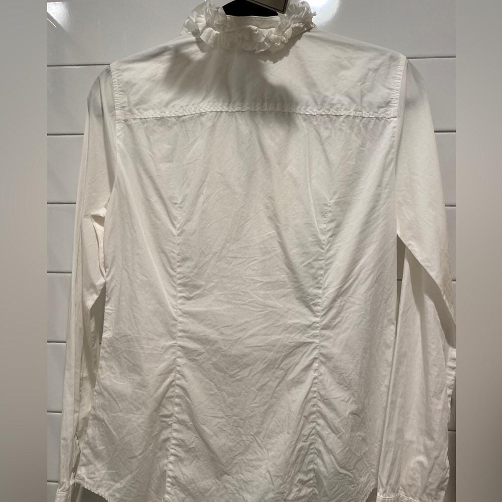 J. Crew Romantic Ruffle button down - Picture 3 of 4